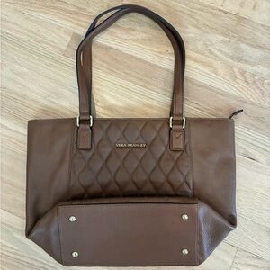 Vera Bradley Chocolate Quilted Tote